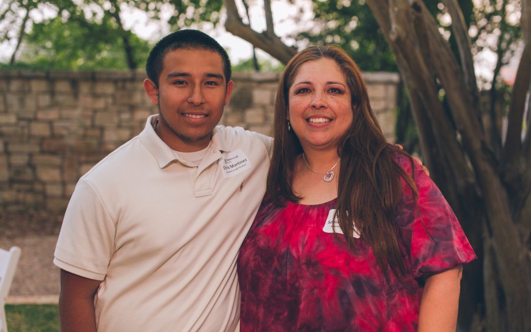 Breakthrough Student Chris Martinez with his mother